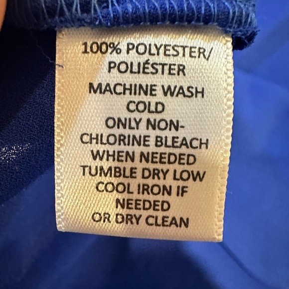 Loft Sleeveless Royal Blue Top with Pearl Buttons Size XS Petite - Picture 6 of 6